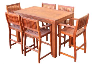 KWILA WIDE BOARD POST LEG BAR TABLES | Daydream Leisure Furniture