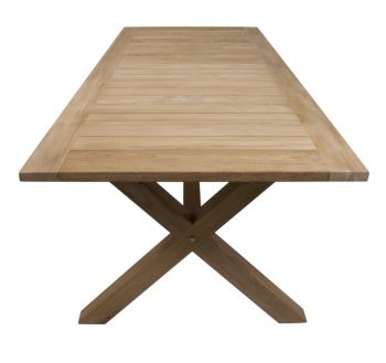 Teak Cross Leg Outdoor Dining Tables (2 Sizes) | Daydream Leisure Furniture