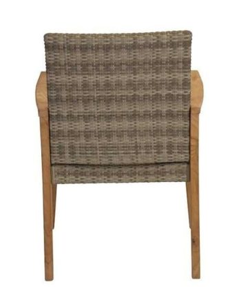 Teak Calibri Outdoor Dining Chair – Wicker Seat | Daydream Leisure Furniture