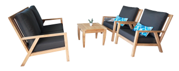 Olivia Teak Outdoor Sofa Setting