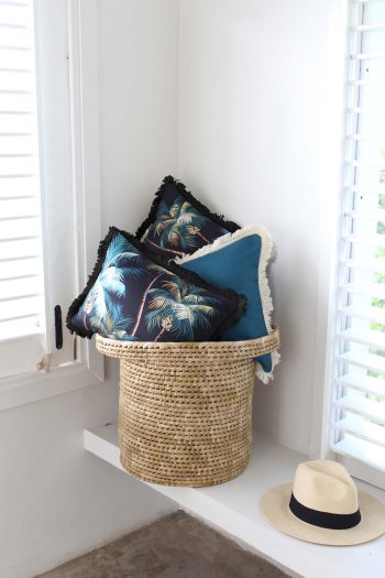 Outdoor Cushion Palm Trees Black | Daydream Leisure Furniture