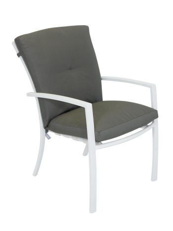 Malibu Outdoor Dining Chair. Combortable highback cushioned chair in many colour combinations.