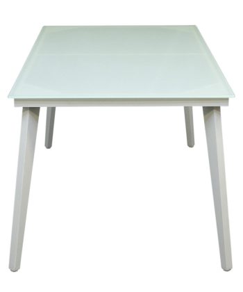 Glass Tapered Aluminium Dining Tables | Daydream Leisure Furniture