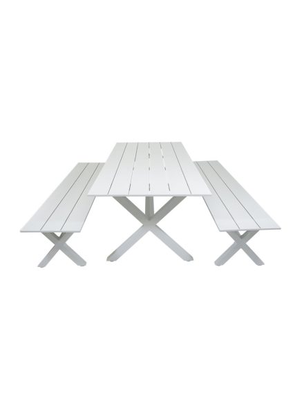 Palm X Leg Outdoor Dining Setting | Daydream Leisure Furniture