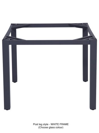 GLASS POST LEG ALUMINIUM - DINING TABLES | Daydream Leisure Furniture