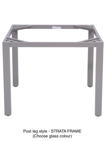 GLASS POST LEG ALUMINIUM - DINING TABLES | Daydream Leisure Furniture