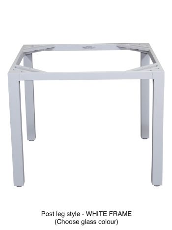 GLASS POST LEG ALUMINIUM - DINING TABLES | Daydream Leisure Furniture