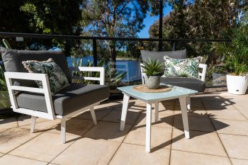 Palm Outdoor Sofa Chair with Aluminium Arms | Daydream Leisure Furniture