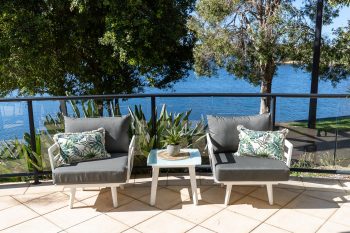 Palm Outdoor Sofa Chair with Aluminium Arms | Daydream Leisure Furniture