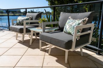 Palm Outdoor Sofa Chair with Aluminium Arms | Daydream Leisure Furniture