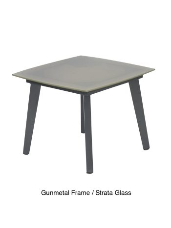Glass Tapered Aluminium Coffee Tables | Daydream Leisure Furniture