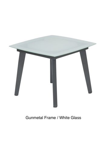 Glass Tapered Aluminium Coffee Tables | Daydream Leisure Furniture