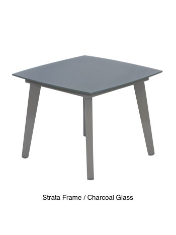 Glass Tapered Aluminium Coffee Tables | Daydream Leisure Furniture