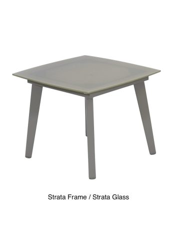 Glass Tapered Aluminium Coffee Tables | Daydream Leisure Furniture