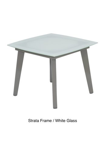 Glass Tapered Aluminium Coffee Tables | Daydream Leisure Furniture