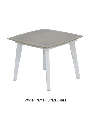 Glass Tapered Aluminium Coffee Tables | Daydream Leisure Furniture