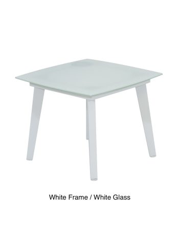 Glass Tapered Aluminium Coffee Tables | Daydream Leisure Furniture