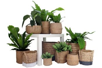 CONCRETE POT 'KAMARA' (BASKET LOOK) | Daydream Leisure Furniture