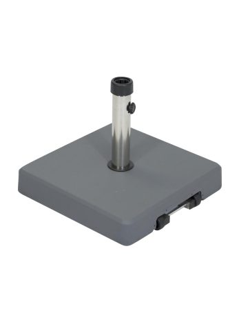 RESORT CONCRETE UMBRELLA BASE (Stainless Steel Stem) 40kg | Daydream Leisure Furniture