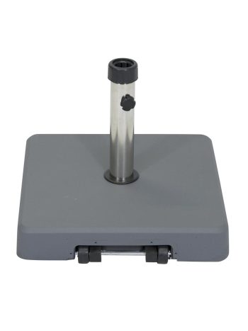 RESORT CONCRETE UMBRELLA BASE (Stainless Steel Stem) 40kg | Daydream Leisure Furniture