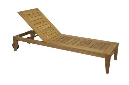 Teak Outdoor Sunlounge