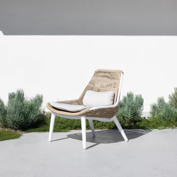 Arona 4 Piece Outdoor Sofa Setting with 1 Large Cobblestone Coffee Table | Daydream Leisure Furniture