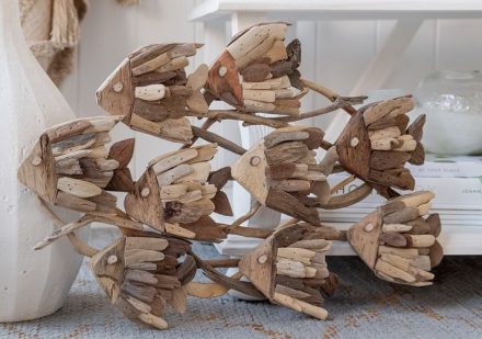 Angel Fish Driftwood Wall Decor