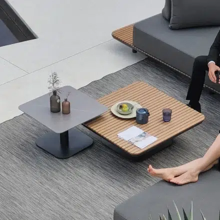 New Wave Outdoor Coffee Table Small 59cm with Ceramic Top