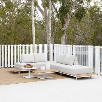 New Wave Outdoor Coffee Table Set (2 Piece Nested Set) | Daydream Leisure Furniture