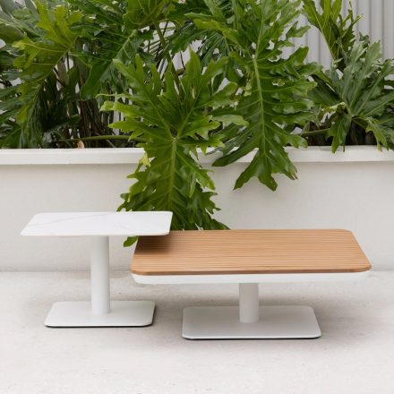 New Wave Outdoor Coffee Table Set Contemporary mix of materials