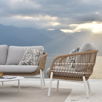Amalfi 5 Piece Outdoor Sofa Setting with 2 Coffee Tables | Daydream Leisure Furniture