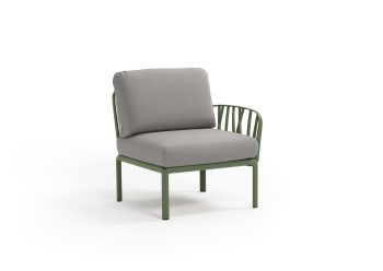 Nardi Komodo Outdoor Middle Modular Sofa Piece with One Armrest (LH or RH) | Daydream Leisure Furniture