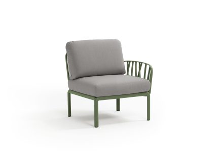 Nardi Komodo Outdoor Middle Modular Sofa Piece with One Armrest (LH or RH) | Daydream Leisure Furniture