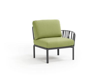 Nardi Komodo Outdoor Middle Modular Sofa Piece with One Armrest (LH or RH) | Daydream Leisure Furniture