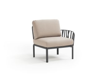Nardi Komodo Outdoor Middle Modular Sofa Piece with One Armrest (LH or RH) | Daydream Leisure Furniture