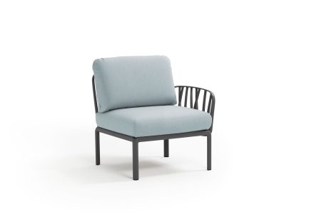 Nardi Komodo Outdoor Middle Modular Sofa Piece with One Armrest (LH or RH) | Daydream Leisure Furniture
