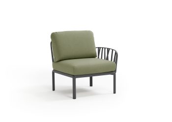 Nardi Komodo Outdoor Middle Modular Sofa Piece with One Armrest (LH or RH) | Daydream Leisure Furniture