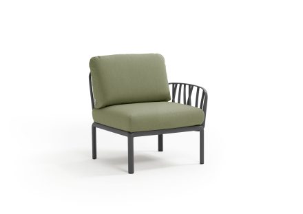 Nardi Komodo Outdoor Middle Modular Sofa Piece with One Armrest (LH or RH) | Daydream Leisure Furniture