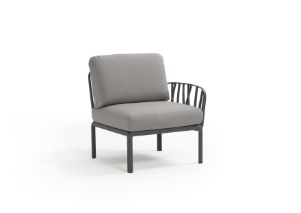 Nardi Komodo Outdoor Middle Modular Sofa Piece with One Armrest (LH or RH) | Daydream Leisure Furniture