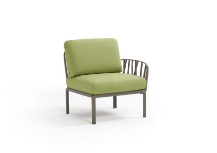 Nardi Komodo Outdoor Middle Modular Sofa Piece with One Armrest (LH or RH) | Daydream Leisure Furniture