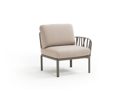 Nardi Komodo Outdoor Middle Modular Sofa Piece with One Armrest (LH or RH) | Daydream Leisure Furniture