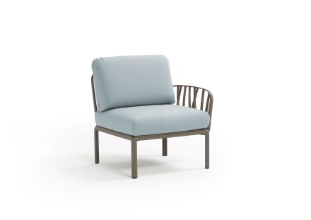 Nardi Komodo Outdoor Middle Modular Sofa Piece with One Armrest (LH or RH) | Daydream Leisure Furniture