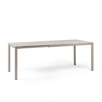 Nardi Tevere Extension Table. Modern rounded edges. Available in 4 Colours