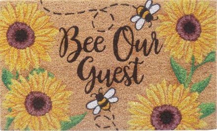 DOORMAT 'BEE OUR GUEST' | Daydream Leisure Furniture
