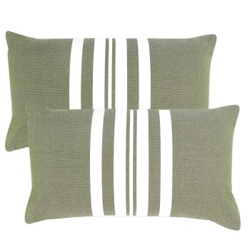 NF CUSHION SUNSTRIP GREEN | Daydream Leisure Furniture