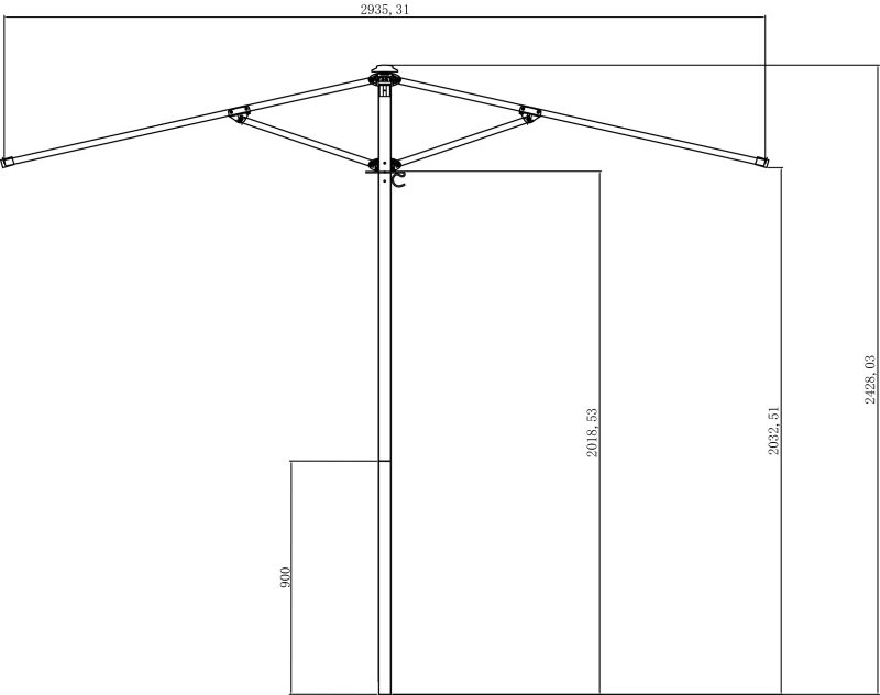 Resort Rope 300cm Octagonal Umbrella | Daydream Leisure Furniture