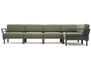 Nardi Maximo Outdoor 5 Piece Modular Sofa Setting | Daydream Leisure Furniture