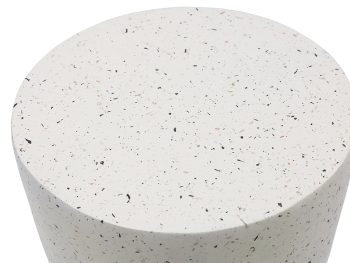 MGO DECORATIVE MONTANA SIDE TABLE/STOOL - WHITE FLECK | Daydream Leisure Furniture