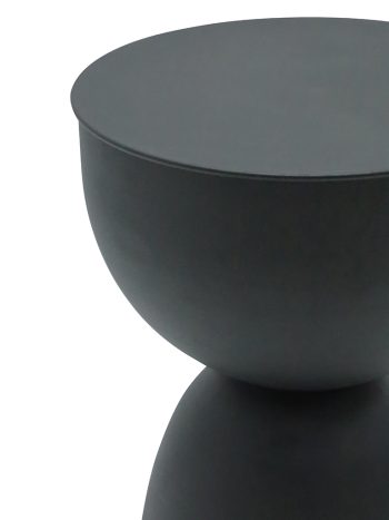 MAUDE METAL DECORATIVE SIDE TABLE/STOOL - BLACK | Daydream Leisure Furniture