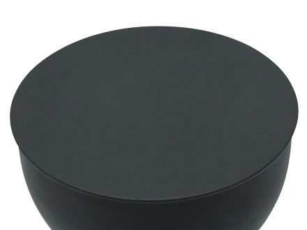 MAUDE METAL DECORATIVE SIDE TABLE/STOOL - BLACK | Daydream Leisure Furniture